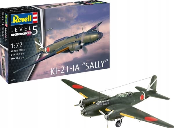 Revell - Mitsubishi Ki-21-Ia "Sally", 1/72, 03797