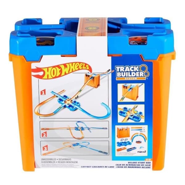 Krets - HOT WHEELS - Deluxe Box - 36 delar - 2 launchers - 2 fordon