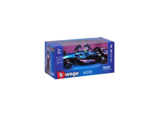 BBURAGO BWT Alpine F1 A523, Sportsbil, Montert på forhånd, 1:43, Renault Alpine A523, Alle kjønn, Metall, Plast