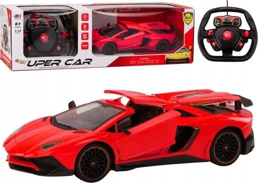 LeanToys RC Sports Car 1:12 Åpningsdører Rød