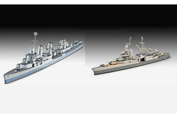 Revell - Pacific Warriors USS Fletcher & USS Indianapolis dovanų komplektas, 1/700, 05644