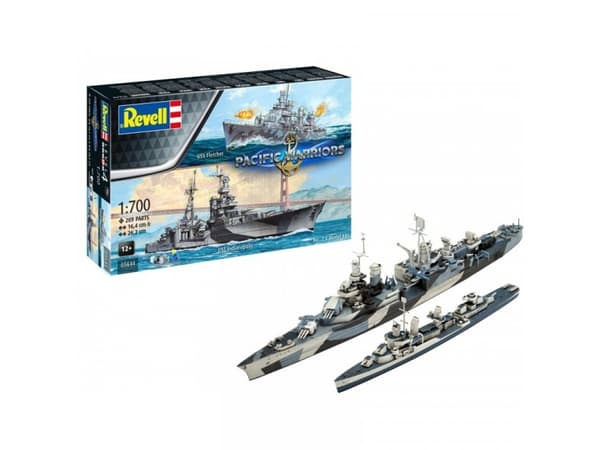Revell - Pacific Warriors USS Fletcher & USS Indianapolis dovanų komplektas, 1/700, 05644