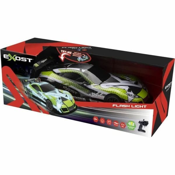 Kauko-ohjattava auto Exost Flash Light 1:14 Vihreä Vert