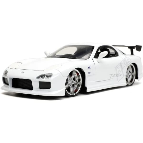 Modellbil - JADA - Mazda RX-7 1993 - Skala 1:24 - Vit färg - Diecast