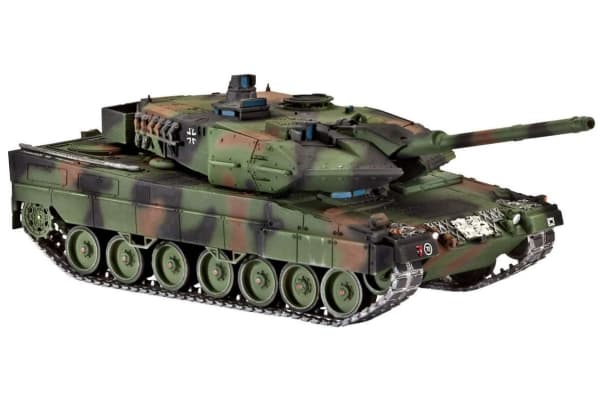 Cobi Plywood Tank 1:72 63180 Leopard 2A6/A6M + lim, 4 färger, Revell pensel
