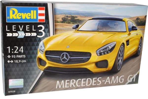 Revell Mercedes-AMG GT, Sportsbil, Monteringssett, 1:24, Mercedes-AMG GT, Avansert, 93 stykker
