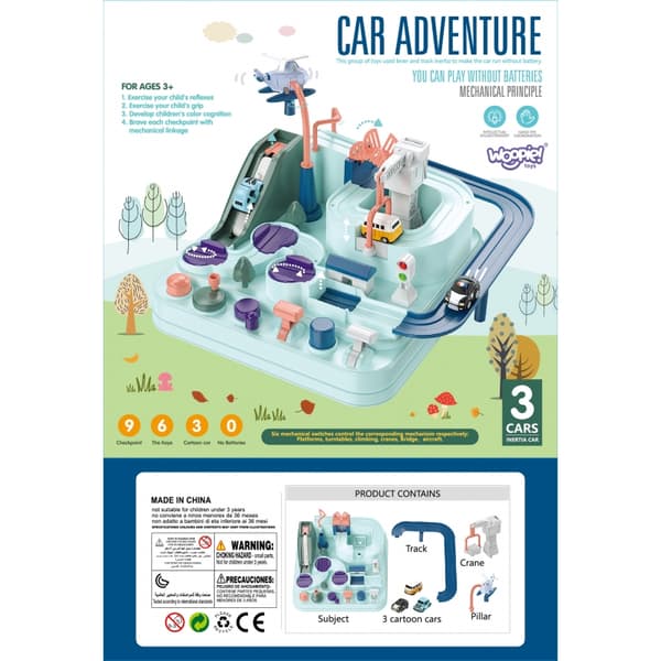 WOOPIE Interaktiivinen autorata "Car Adventure"