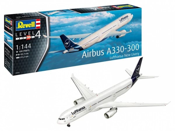 Revell 03816 Airbus A330-300 - Lufthansa New Livery modellflygplan kit 1:144