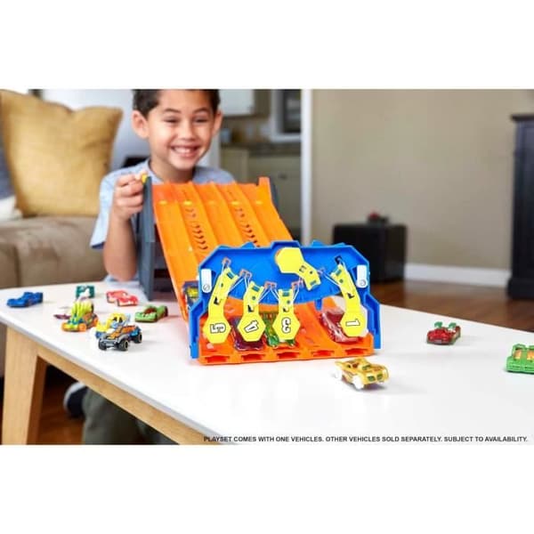 Leksak - HOT WHEELS - Actionbana Bärbar Förpackning - 5 Vägar - Inkluderar 1 Fordon