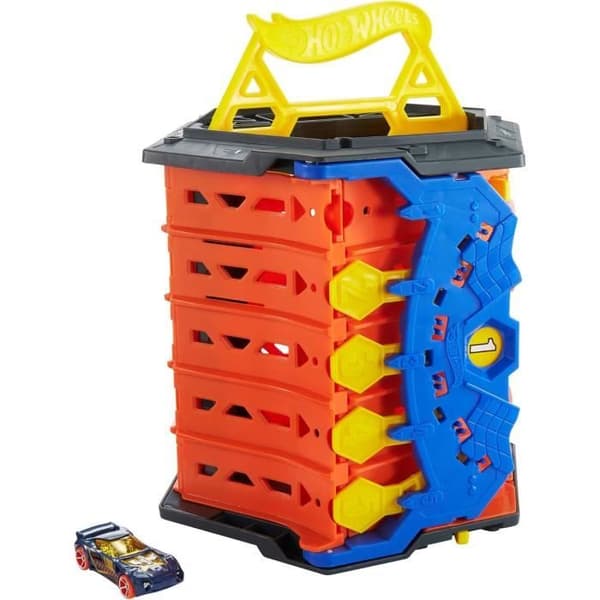 Leksak - HOT WHEELS - Actionbana Bärbar Förpackning - 5 Vägar - Inkluderar 1 Fordon