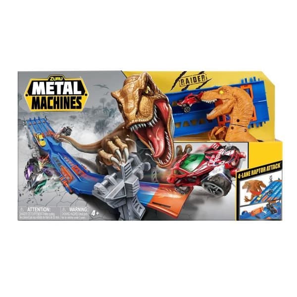 Byggspel - ZURU - METAL MACHINES 6740 - 4-vägs spelset - Raptor Attack