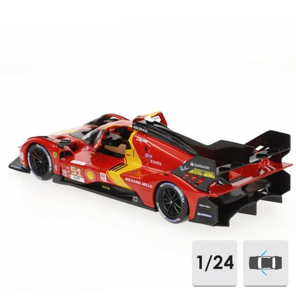 Bil Bburago Ferrari 499P Le Mans 2023 1:24