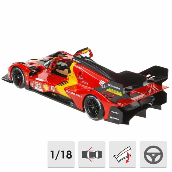 Bil Bburago Ferrari Racing 499 LMH #51 1:18