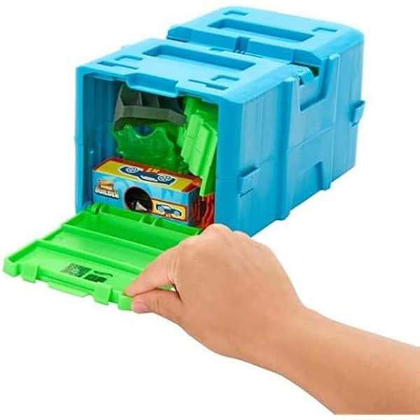 Leksak - HOT WHEELS - Byggsats Giftig Superhopp Låda - 1 Bil - 10 Spårdelar - Blandat