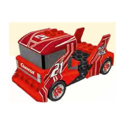 Carrera GO!!! - CARRERA - Build 'n Race - Racingspel - Röd lastbil och blå bil