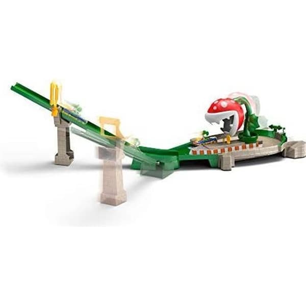 Hot Wheels - Mario Kart Piranha Race Track - Kartbil i skala 1-64 - Barnleksak