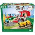 Miniatyrbild 1 av 4: BRIO tågbana i trä - Centralstation - Komplett set med 37 delar - Blandat från 3 år