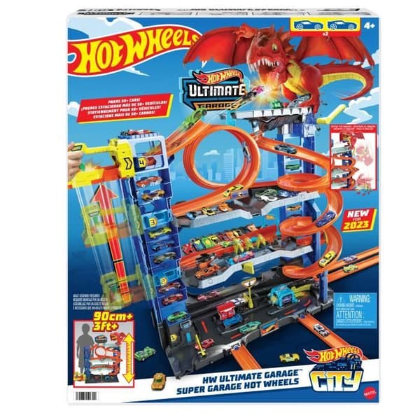 Hot Wheels City-Ultimate Garage-Set med 2 bilar ingår HKX48
