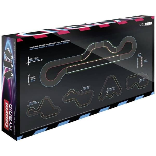 Carrera Hybrid 50052001 Hybrid Pack av racingbanor Kit förlängning