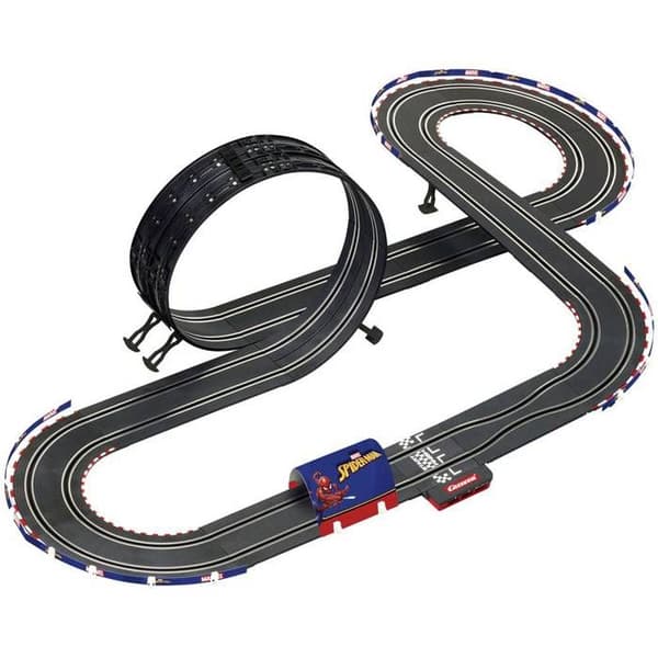 Carrera 20062552 GO!!! Racebaanset I Hot Wheels I 4,9 m elektrische racebaan met baanonderdelen en handregelaar met turbo-knop in schaal 1:43 I voor maximaal 2 spelers I voor kinderen vanaf 6 jaar Carrera 20062552 GO!!! Racebaanset I Hot Wheels I 4,9 m elektrische racebaan met baanonderdelen en handregelaar met turbo-knop in schaal 1:43 I voor maximaal 2 spelers I voor kinderen vanaf 6 jaar