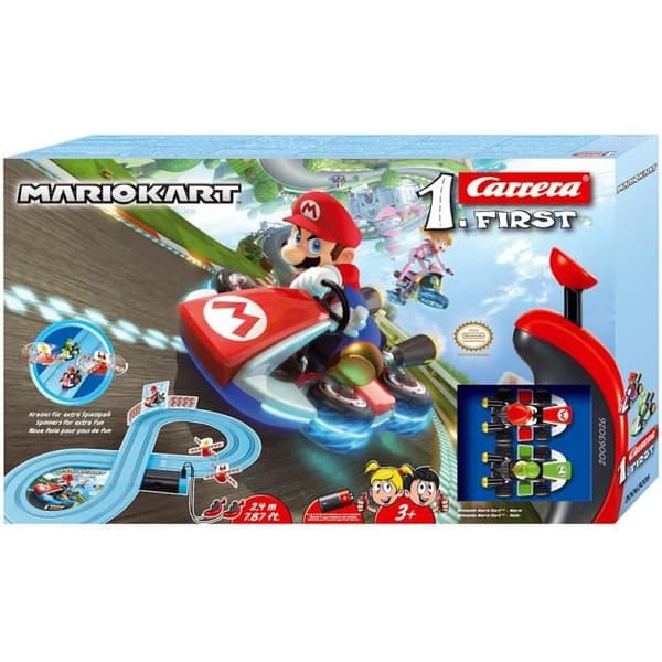 Mario Kart Circuit - CARRERA-TOYS - Komplett boxset med 2 fjärrstyrda bilar och kontroller