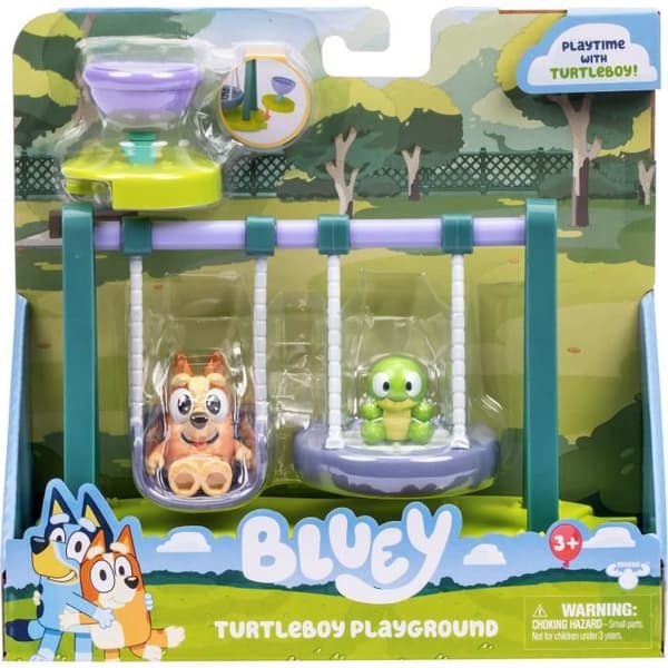 Lekområde - BLUEY - Bingo och Baby Turtle - Minipark - Gungor ingår