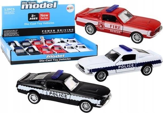 LeanToys Politibil Brannvesen Privileged Vehicles 1:32 Mix
