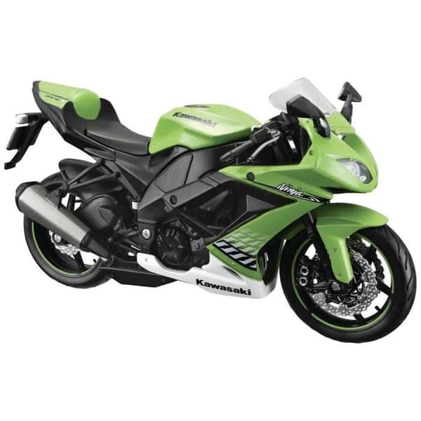 Modell Motorcykel - MAISTO - Kawasaki ZX-10R '10 - Grön - Interiör