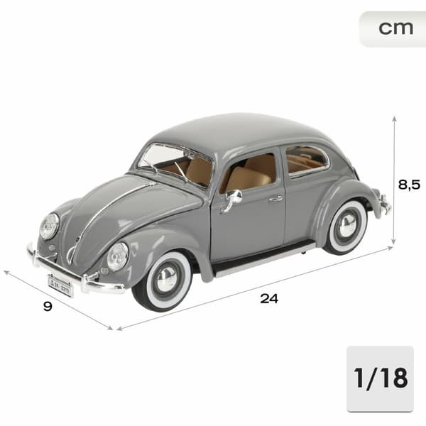 Bil Bburago GT-Volkswagen Kafer Beetle (1955) 1:18