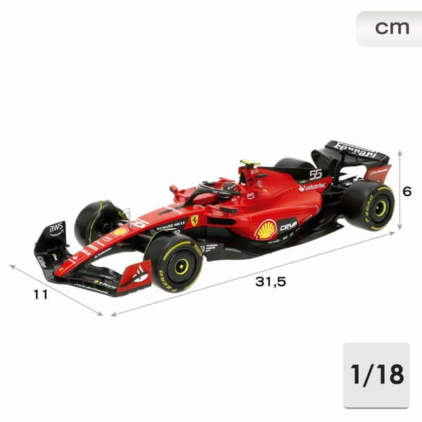 Bil Bburago Ferrari F1 Racing SF23 #55 C 1:18