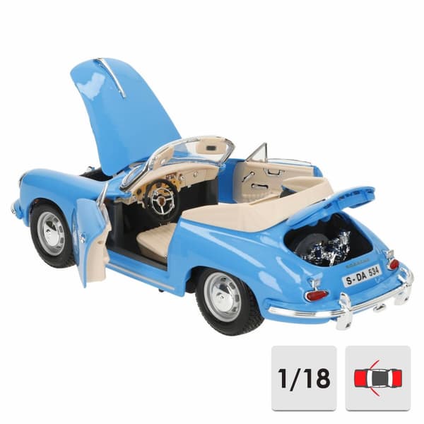 Bil Bburago GT-Porsche 356B Cabriolet (1961)