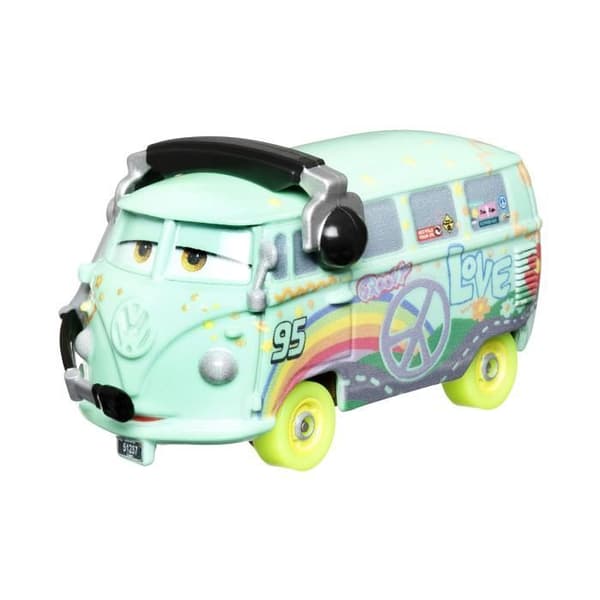 Massa fosforescerande minibilar i formgjutna 1:55 - MATTEL