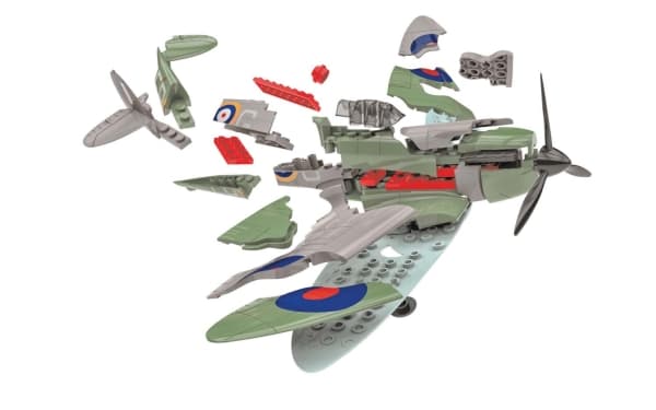 Airfix J6045, Luftfarkostmodell med fast vinge, Monteringssats, D-Day Spitfire, Alla, 34 styck, 5 År