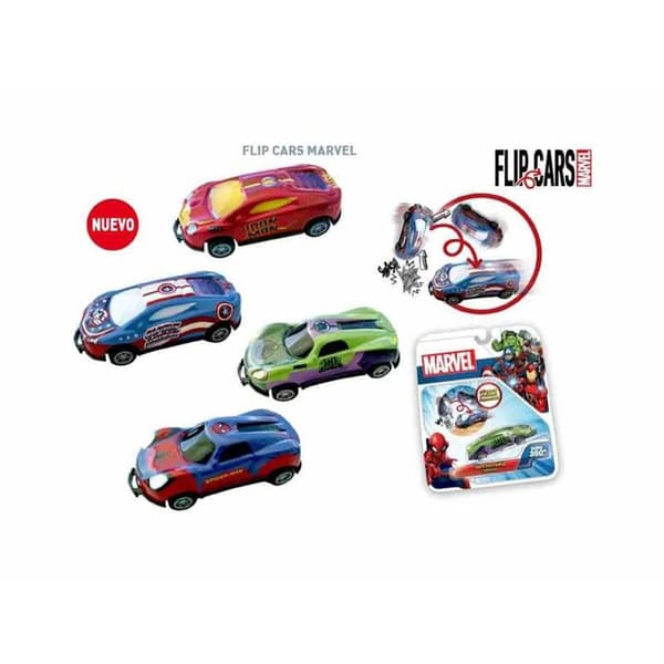 Bil legetøj Bandai Flip Cars Marvel