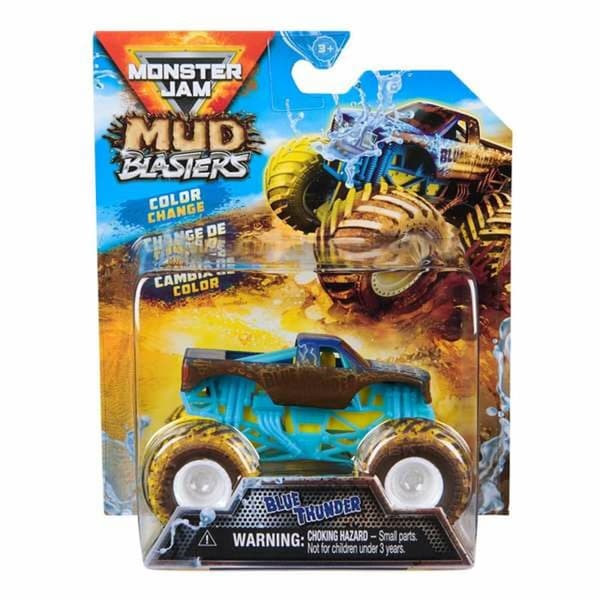 Monster Truck Monster Jam Mud Blasters 1:64 Sininen