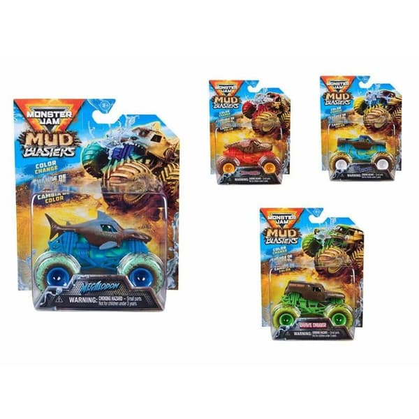 Monster Truck Monster Jam Mud Blasters 1:64 Sininen