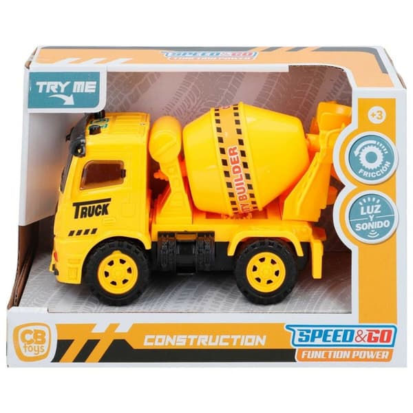 Lastbil til offentlige arbejder Speed & Go 14,5 x 9 x 7,5 cm (6 enheder)