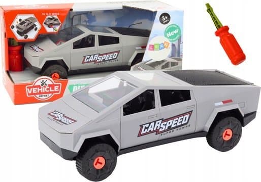 LeanToys Modern DIY Skruvmejsel Bil Grå