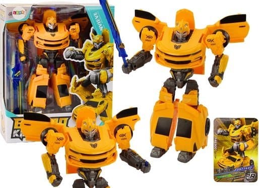Lean Toys Auto-Robot 2in1 Transformation Sporty Geltona