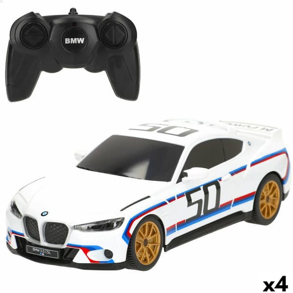 Radiostyrd bil BMW Blå Röd 1:24 20 x 6 x 7,5 cm (4 antal)