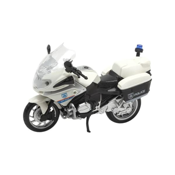 Motorcykel 22 x 14,5 cm Ljus Ljud Vit