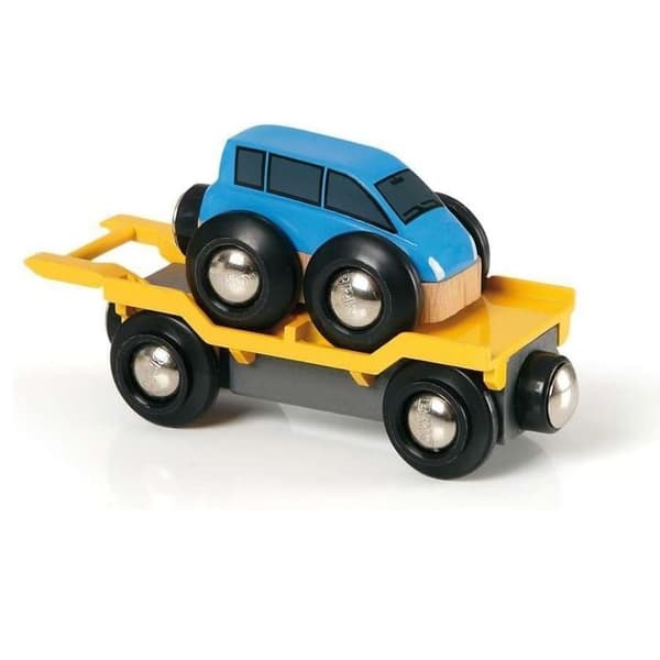 BRIO World Wagon Car Transport med Ramp - Ravensburger - Blandat från 3 år