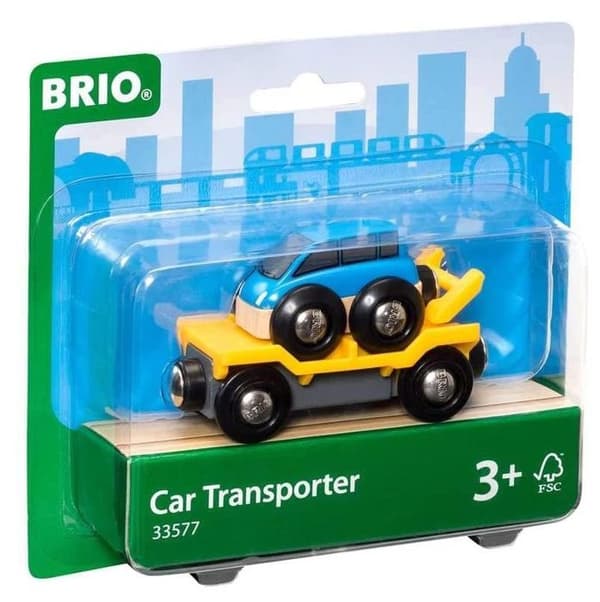 BRIO World Wagon Car Transport med Ramp - Ravensburger - Blandat från 3 år
