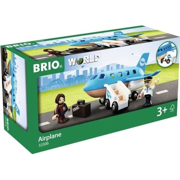 BRIO Passagerarplan i trä - Modell 33306 - Blandat från 3 år