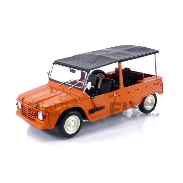 Miniatyrsamlingsbil - SOLIDO 1/18 - CITROEN Mehari Phase 1 - 1969 - Orange Kirgizistan - 1808201