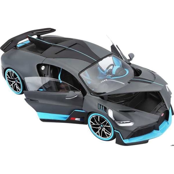 Monterade miniatyrer - Bugatti Divo Svart / blå 1/18 Burago