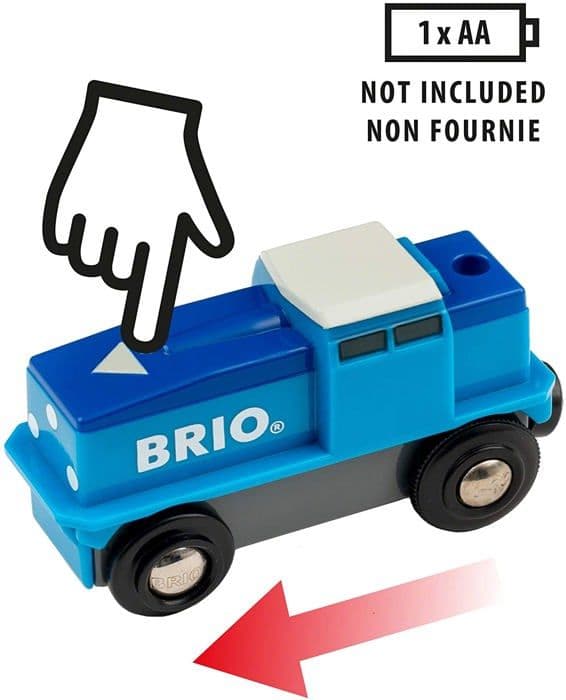 Brio - Blå batteridrivet godslok - RAVENSBURGER