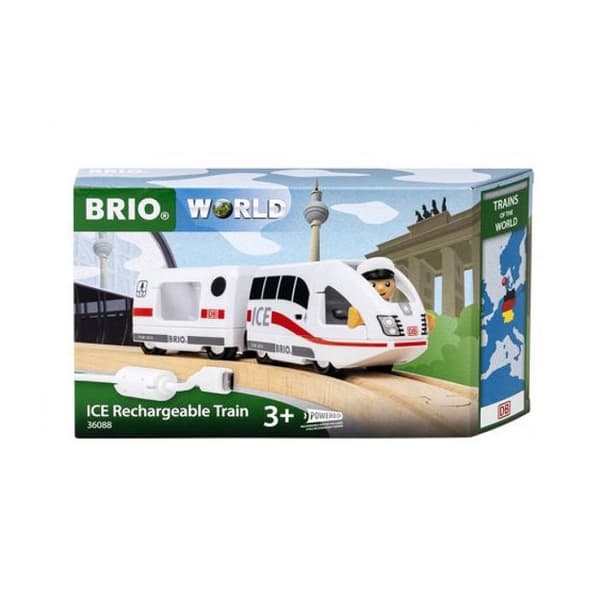 Uppladdningsbart ICE Train - BRIO - 36088 - Pedagogisk leksak för barn från 3 år och uppåt
