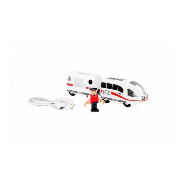 Uppladdningsbart ICE Train - BRIO - 36088 - Pedagogisk leksak för barn från 3 år och uppåt