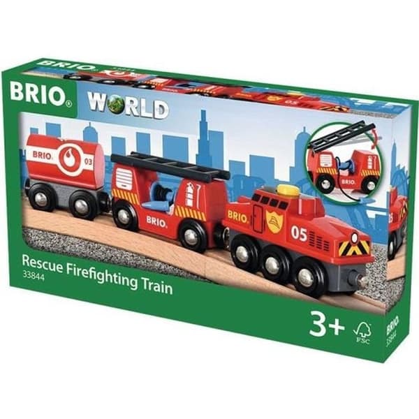BRIO Brandtåg - Tågbana i trä - Ravensburger - Blandat från 3 år - 33844